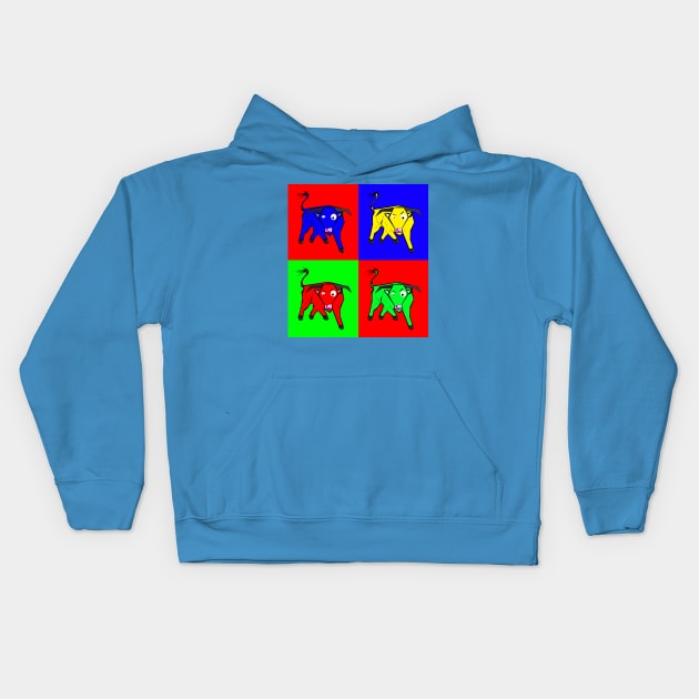 4 bulls Kids Hoodie by DrTigrou